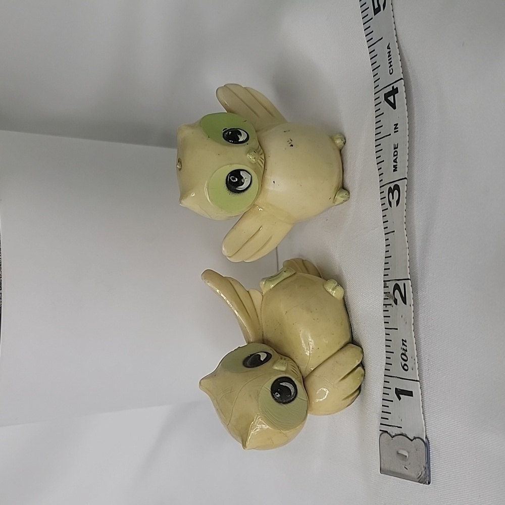 Rare Vintage Cream Owl Figurines-so cute!